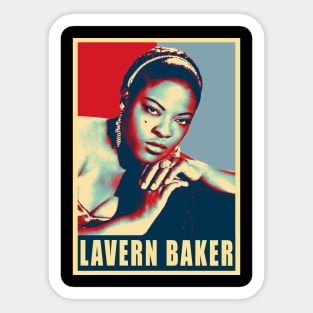 Soulful Elegance Baker Singer T-Shirts, Harmonize Your Wardrobe with Vintage Rhythms Sticker